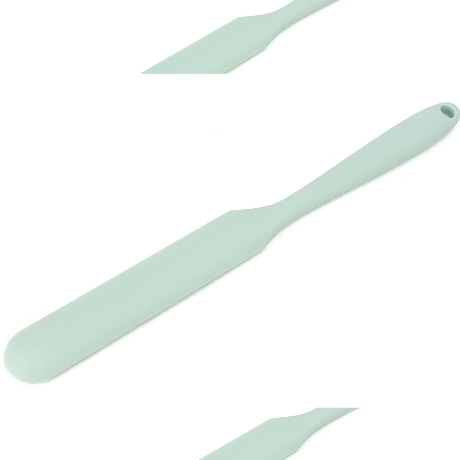 Non-Stick Silicone Cream Spatula Mini Jar Scraper Spoon Heat-Resistant Spatulas Flexible Kitchen Utensils For Baking Cooking Qme Green