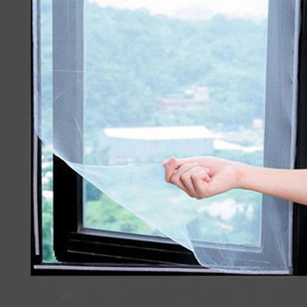 Window Mosquito-Proof Screen, Window Mesh, Invisible Sand Window, Household Self-Adhesive Door Curtain Window Qme