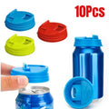 10/1Pcs Plastic Beverage Can Lids Leak-proof Drinks Protector Multi-color Air-leak Beer Sealing Cap Portable Water Bottle Covers Qme Random 10pcs
