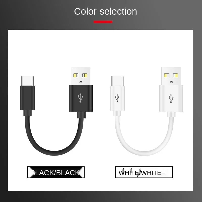 5pcs 10cm USB Type C Short Cable for Samsung Galaxy S9 Note 8 9 USB 3.0 Type-C USB C 2A Fast Charging Data Cable Qme