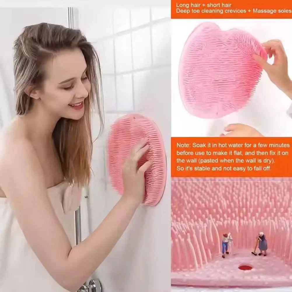 Foot Rubbing Back Rubbing Artifact Bathroom Massage Bath To Remove Dead Skin Feet Dirt Wash Silicone Bathtub Non-Slip Bath Mats Qme