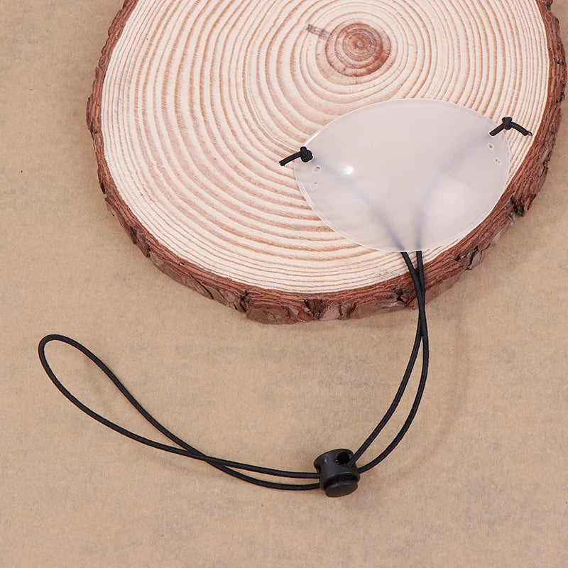 Kids Monocular Eye Protection Translucent Black Patch Amblyopia Qme White