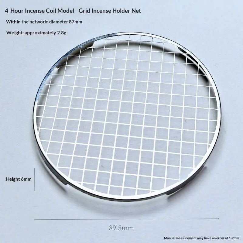 Stainless Steel Incense Holder Grid Base Incense Coil Holder Mesh Rustproof Heatproof For Home Yoga Meditation Qme A7