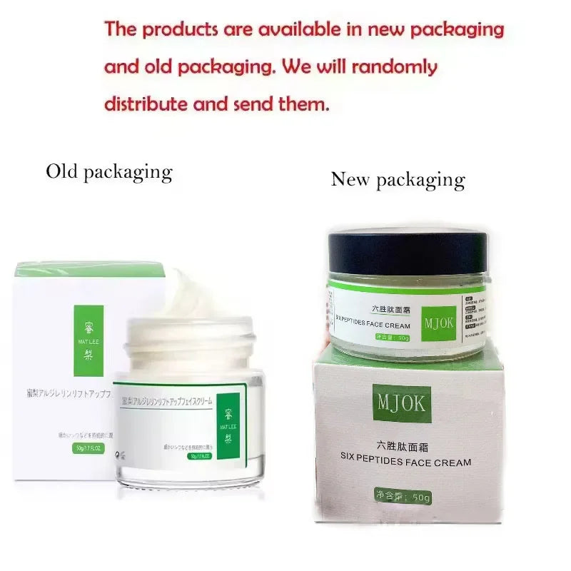 50g Six peptides Cream Firms Tightens Moisturizing Anti-Early Aging for Sensitive Skin Face And Neck Qme