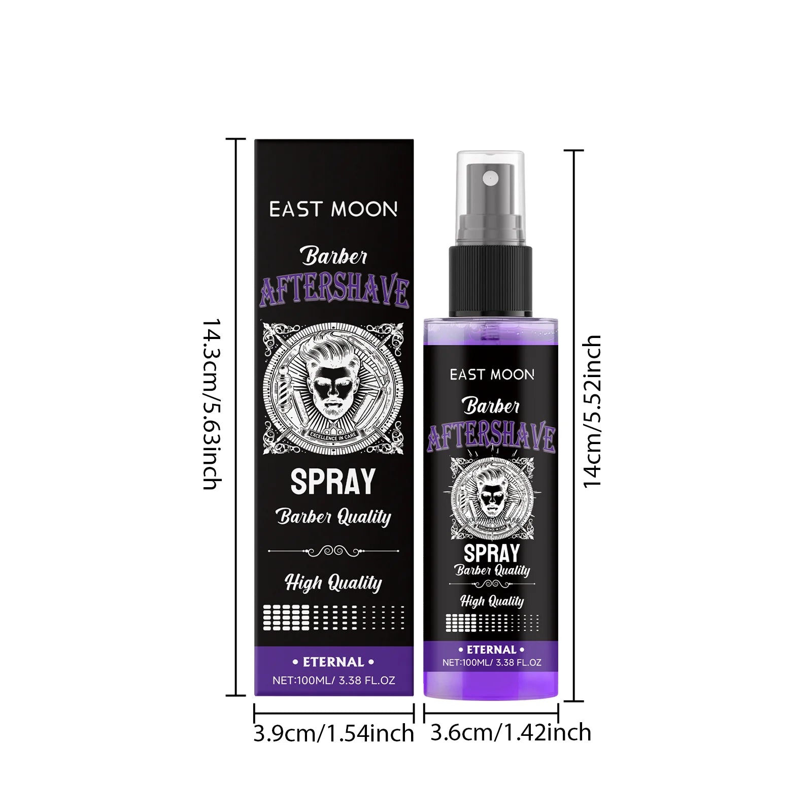 Men Deep Moisturizing Aftershave Spray Soothing Beard Reduce Redness Efficient Hydration Swelling Non Greasy Soft Post-Shave Car Qme