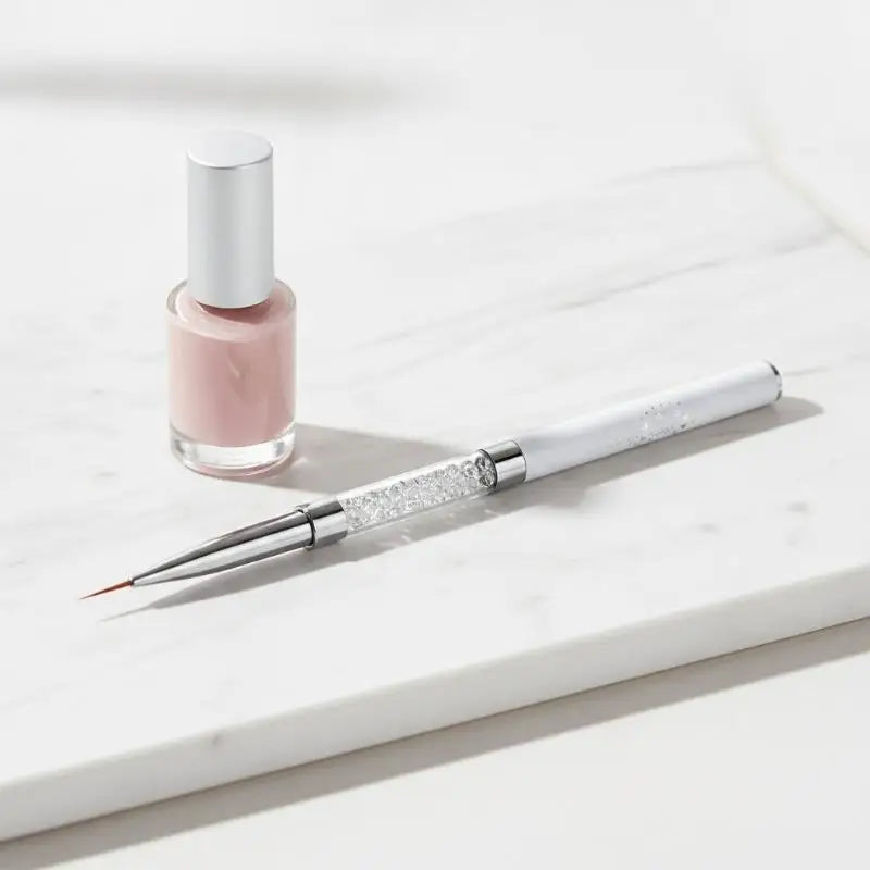 Crystal Nail Art Liner Brush Dual Head Painting Pen Lightweight Qme