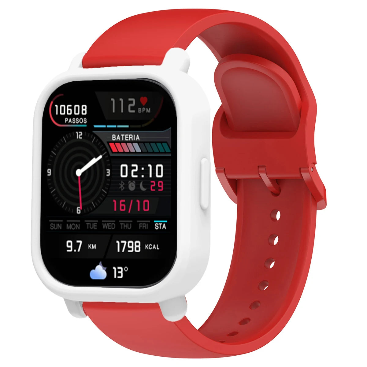 Silicone Case + Strap for Redmi Watch 5 Lite / 5 Active Repacement Bracelet Belt Smart Watchband Protective Shell Cover Qme