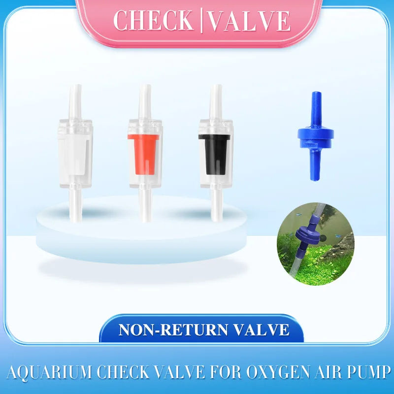 5 10 30pcs Check Valve Aquarium Fish Tank Oxygen Air Pump Black Mini Gas Water Flow Accessories Home Supplies Pipe Bubble CO2 Qme