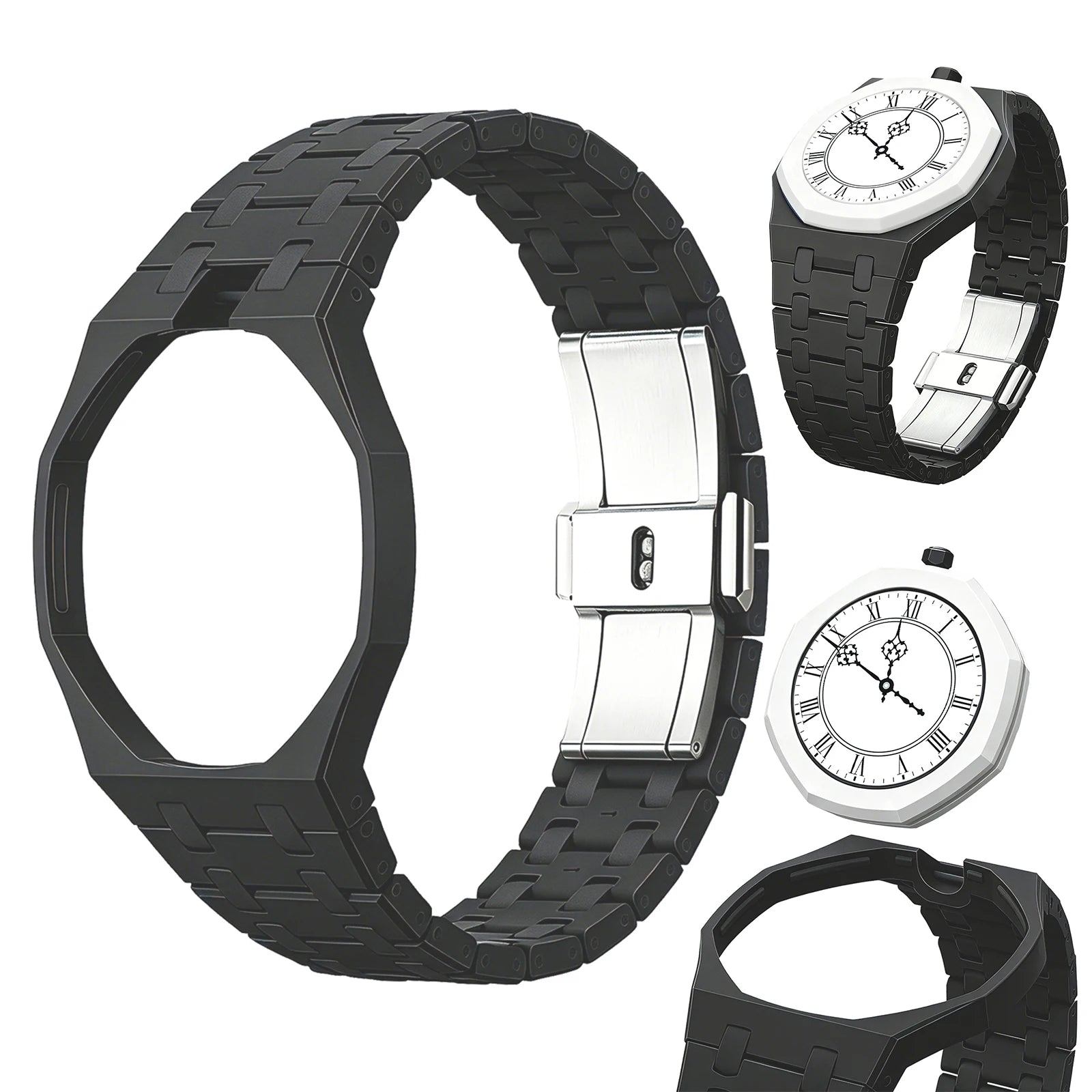 Ceramic Modification Kit for Swatch X AP Royal POP Biomaterials Watch Case + bioceramic Strap Pocket Changer To Wristwatch Qme