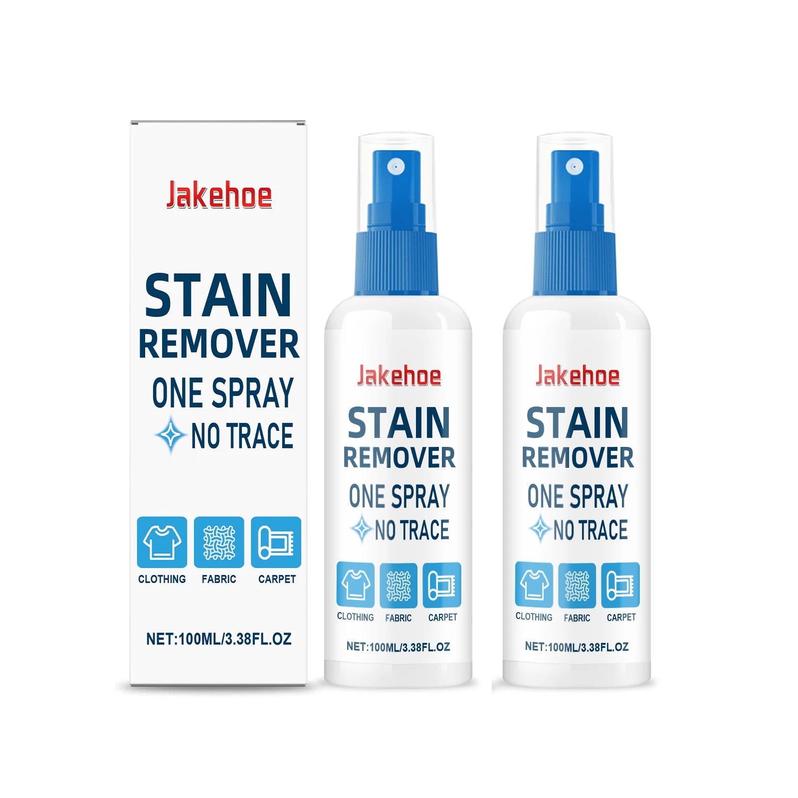 Clothes Stain Cleaning Spray Effectively Removing Stubborn Oil Stain Eliminate Odor Yellowing Descaling Clothing Bleaching Agent Qme 2 X 100ml Boxed