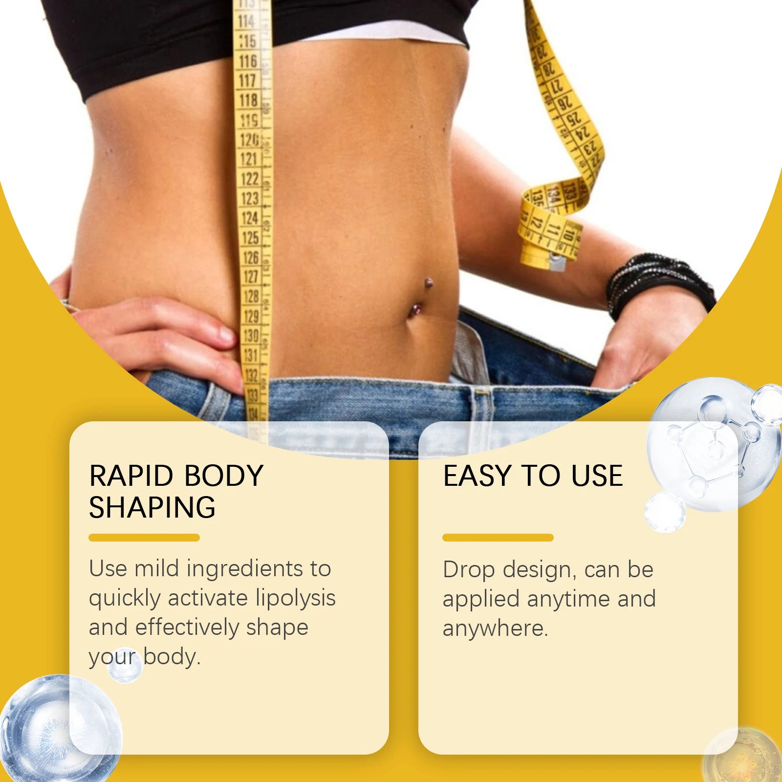 Bee Venom Shaping Oil Firming Lifting Body Skin Anti Cellulite Fat Burning Weight Loss Improve Sagging Thin Leg Massage Oil Qme