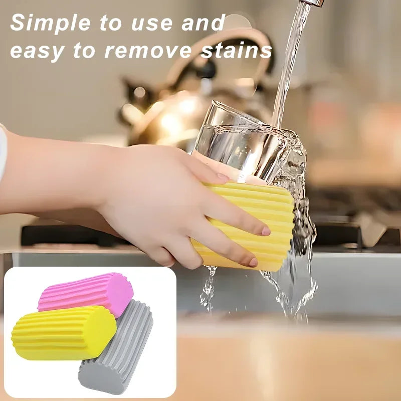 Reusable PVA Super Absorbent Sponge Block High Density Water Absorption Cotton Cloth Kitchen Sink Cleaning Tool Qme