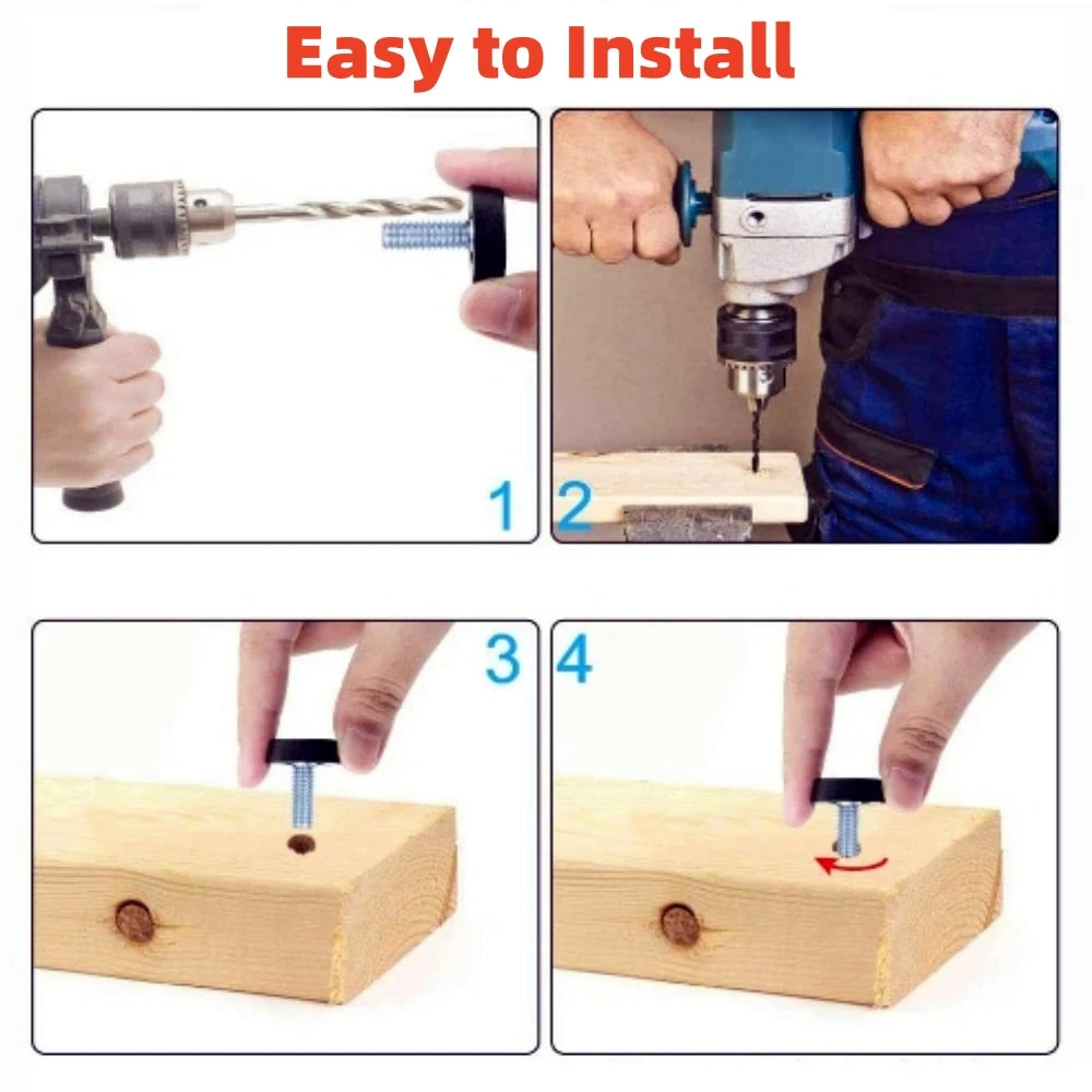 4Pcs Adjustable Stainless Steel Furniture Legs Table Cabinet Anti-slip Fixed Leveler Universal Household Accessories Qme
