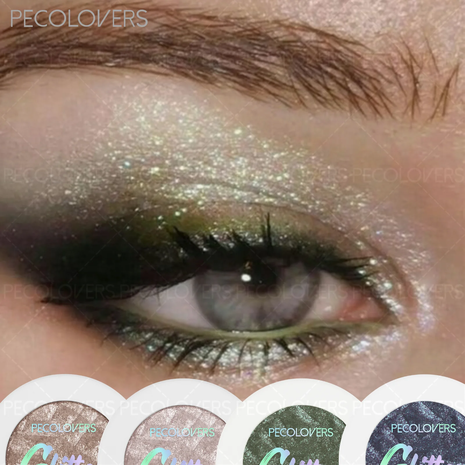 Cool Tone Chameleon Shimmer Eyeshadow Palette Pearly Lustre No Qme