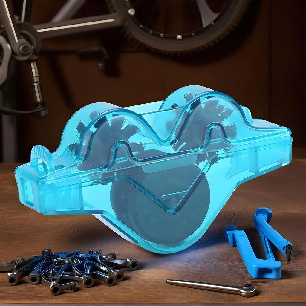Cycling Chain Cleaner Kit Cycle Chain Scrubber Cleans Tool Portable Cleaning Tools Bike Accessories for Road Mountain Fitness Qme