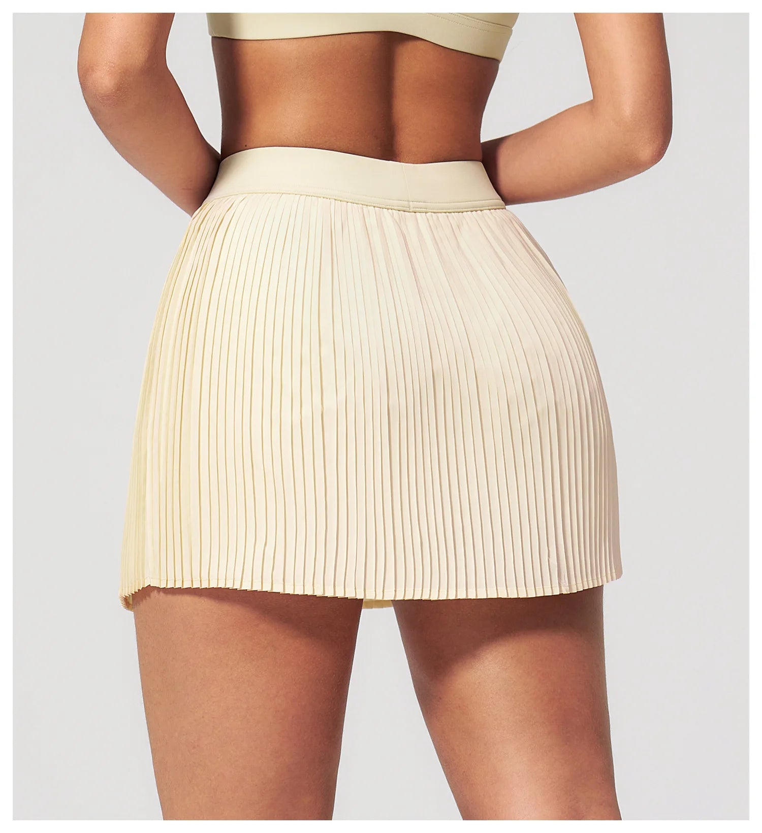 A Organ Pleated Tennis Skirt for Women Fake Two-piece Anti-exposed Sports Fitness Badminton Skirt Golf Skirt Summer Suit Qme