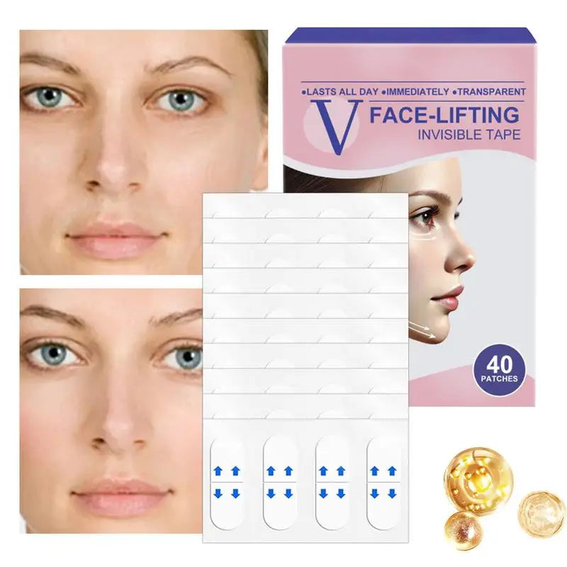 Face Lift Tape Neck Lifting Invisible V-shape Wrinkle Sagging Skin Qme