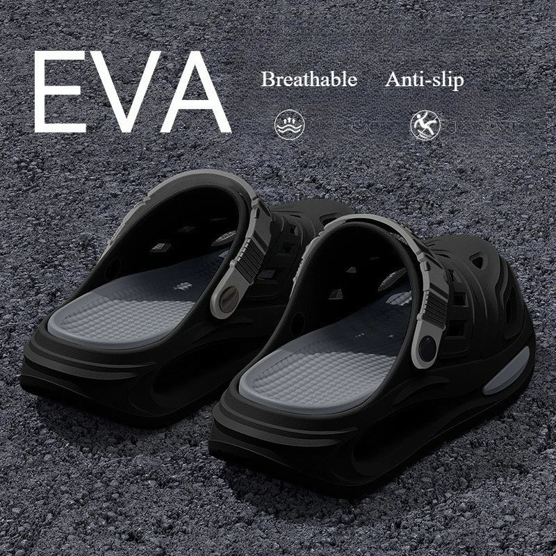 Summer Thick-soled Wear-resistant Anti-slip Odor-free Hole Sandals Qme