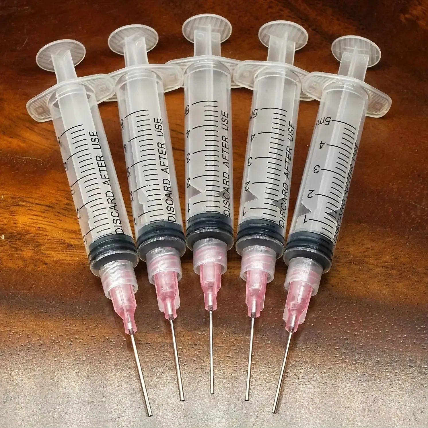 5 Pack 5ML/CC Premium Ink Filling Syringe with Blunt Needle Tip for Fountain Pen Qme 5pcs