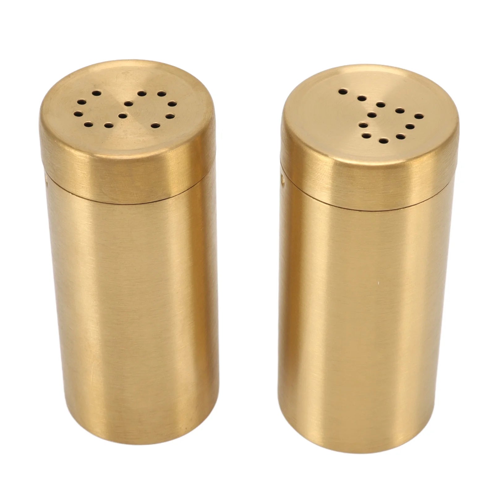 2Pcs Seasoning Shaker Stainless Steel Stain Resistant Spice Bottle Easy To Clean Rustproof for Cooking Enthusiasts for Home Qme
