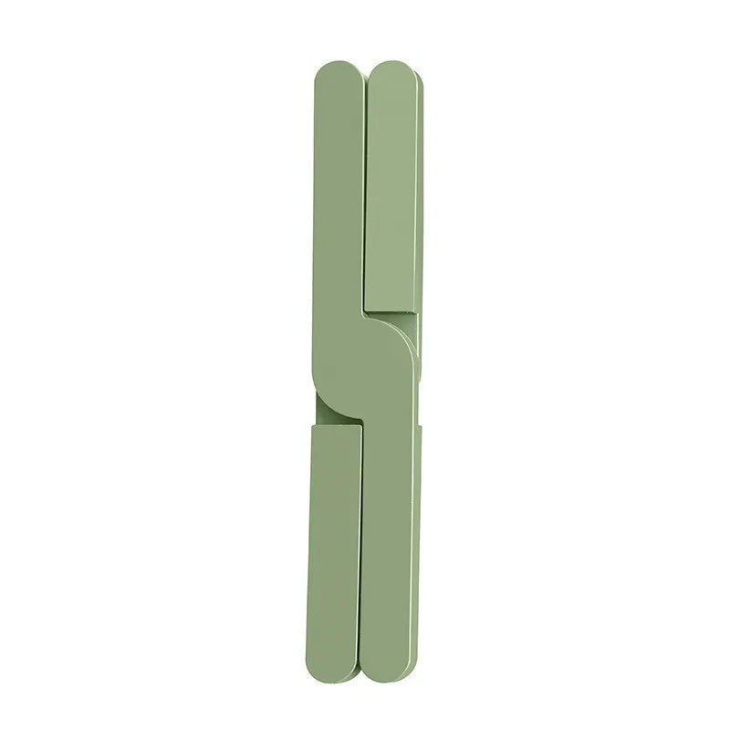 Insulation Pad X-shaped Folding Non-slip Pot Mat Table Placemat Dish Qme Olive green 1 pc