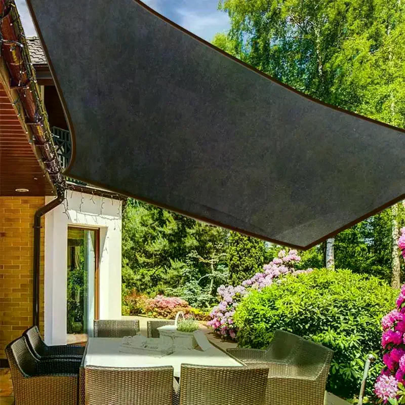 Black Sun Shade Net High Density UV Protection Breathable Tear Resistant Sunblock Cloth For Garden Patio Balcony Outdoor Use Qme