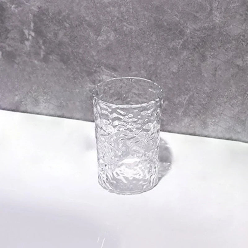 Plastic Mouthwash Toothbrush Cup Handle Home Bathroom Tumblers Qme Clear