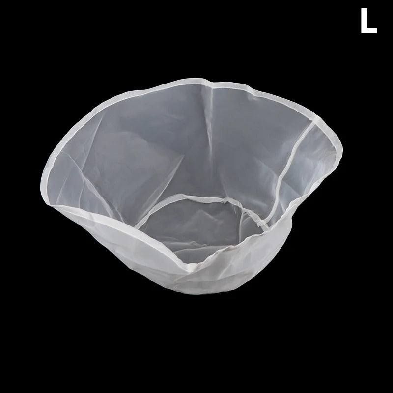 Kitchen Tool Soy Milk Filter Net Bag Nylon Liquid Coffee Reusable Qme L
