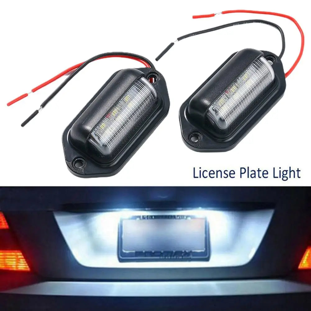 LED License Plate Light SUV Truck Trailer Van Tag Step Lamp Taillight Qme