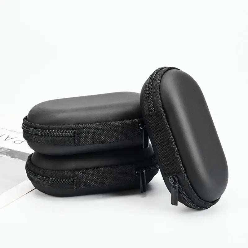 Portable Waterproof Earphone Bag Hard Shell Shockproof Case Daily Qme