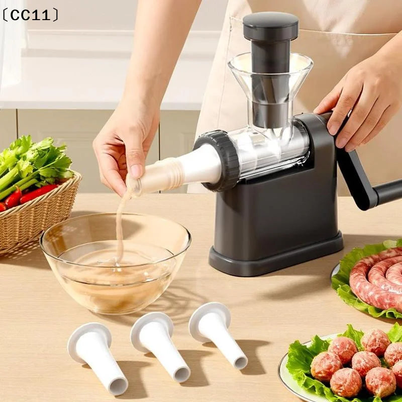 Manual Sausage Stuffing Machine Sausages Stuffer Syringe Gadgets Meat Qme