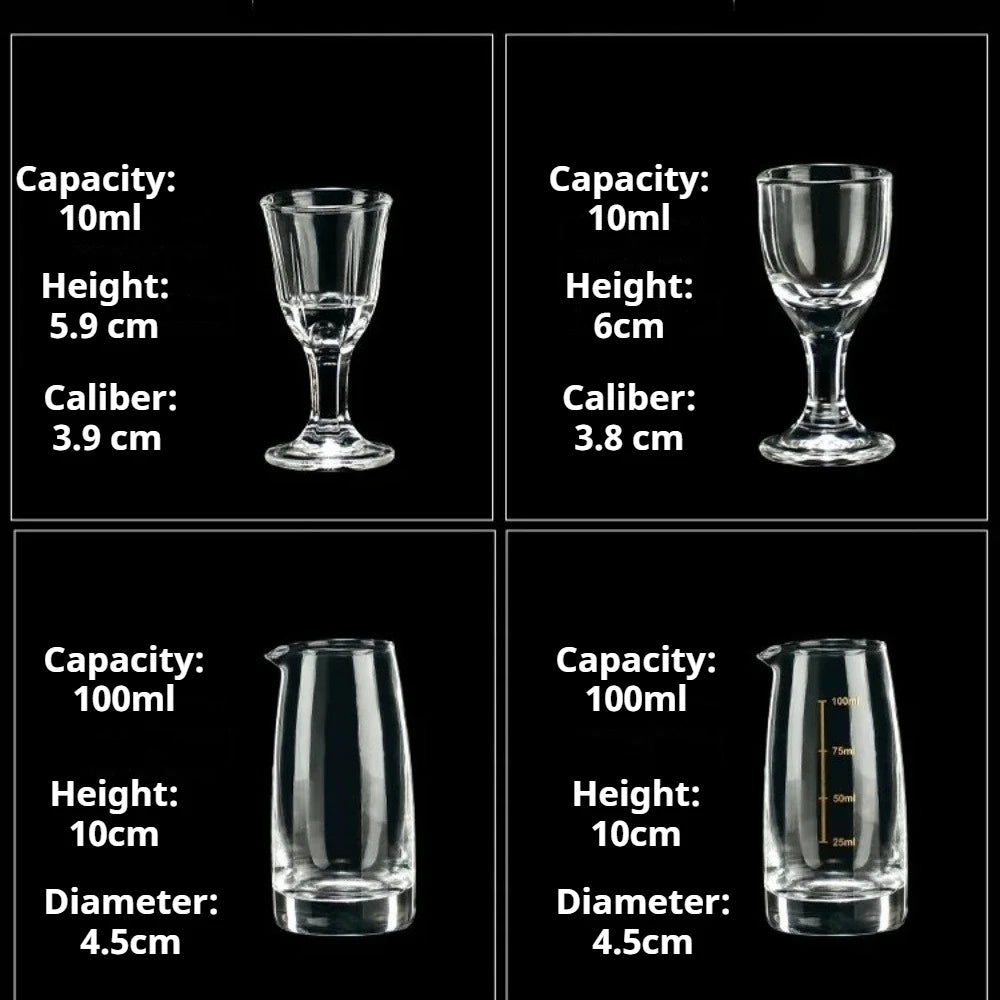Crystal Glass Wine Splitter Set Short Cup Set Liquor Glass Wine Dispenser Vodka Brandy Chinese Wine Glasses Cup Gift for Man Qme