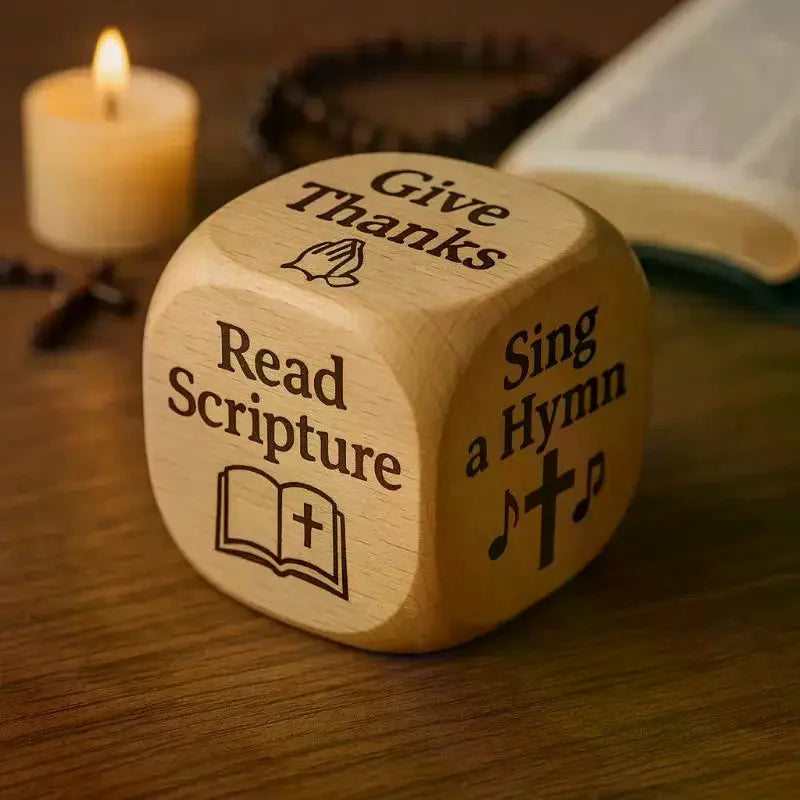 Handmade Wooden Decision Dice Dual Purpose For Quilting Sewing & Book Reading Lover Engraved Choice Cube Funny Desk Decor Gift Qme