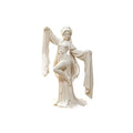 3D Printed Chinese Water Sleeve Dance Sculpture Elegant Classical Dancer Figurine Oriental Art Desktop Decor Art Collector Gifts Qme White