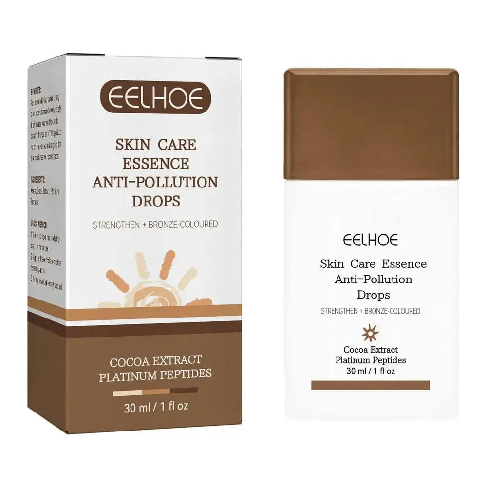 Fake Tan Peptide Serums Liquid Bronze Dark Self Tanning Serum Drops Summer Face Body Bronzing Essence Moisturizing Firming Skin Qme 30ml Boxed