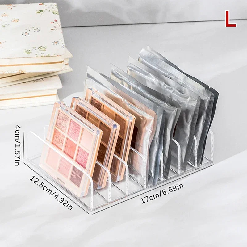 Clear Acrylic Eyeshadow Organizer Desktop Makeup Storage Rack Qme L