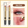 6 Colors Double-ended Eyeshadow Stick Waterproof Long-lasting Matte Qme Pink