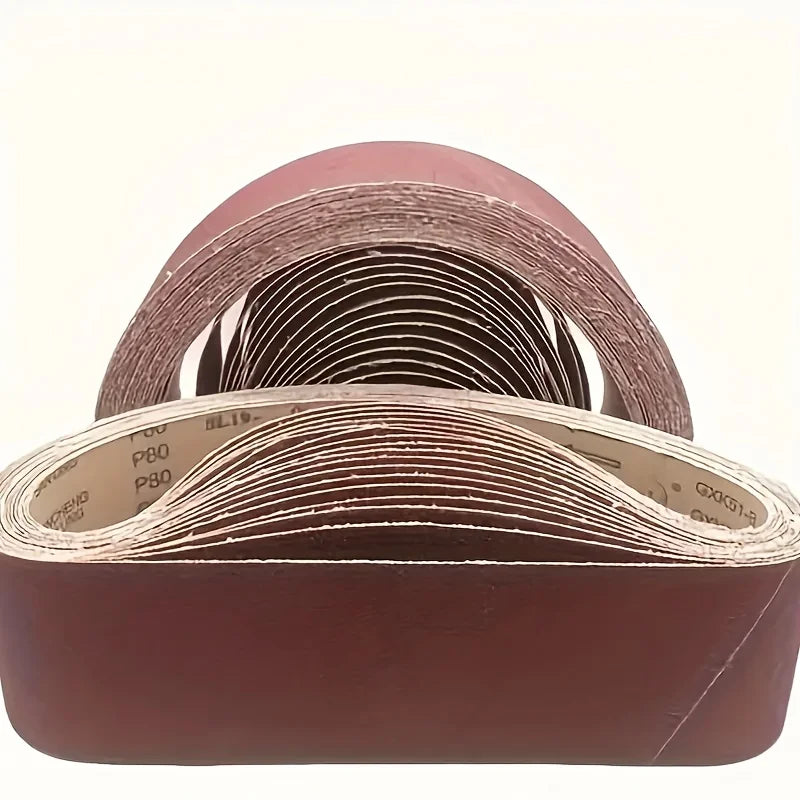 10 pieces of 457 * 75 wood metal polishing abrasive belt, different particle sizes P80P120P150P240P400, 2 pieces of each particl Qme