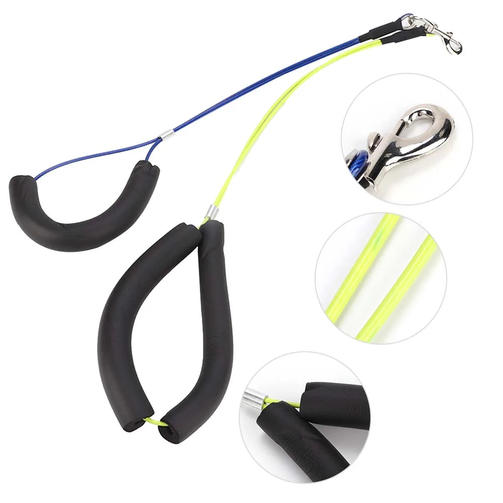 Dog Cat Grooming Loop Adjustable Pet Grooming Arm Cable Leash for Grooming Table Double Steel Restraint Holder Pet Grooming Tool Qme