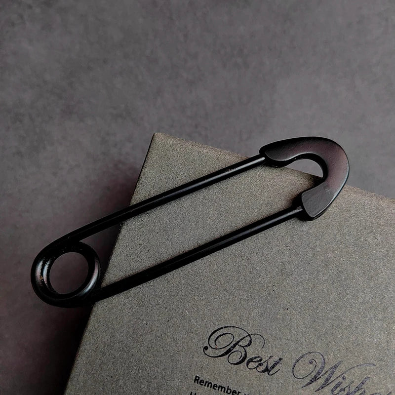 Fashion Dark Large Pins For Clothing Smooth Metal Safety Pins Jeans Dress Scarf Adjustable Pins Qme A10