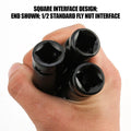 Extended Hex Socket 10mm-24mm Tight Fit With Adapter Air Tool Hex Socket Set For Mechanics Professionals Technicians Crafting Qme China Mainland