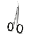 1Pcs Cuticle Scissors Manicure Scissors Stainless Steel Extra Fine Curved Professional Manicure Eyelashes Eyebrow Tools Qme Black