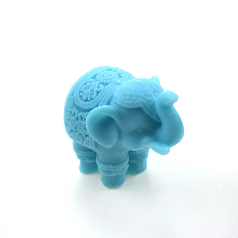 Creative Mini Elephant Silicone Mold DIY Craft Candle Making Pastry Qme