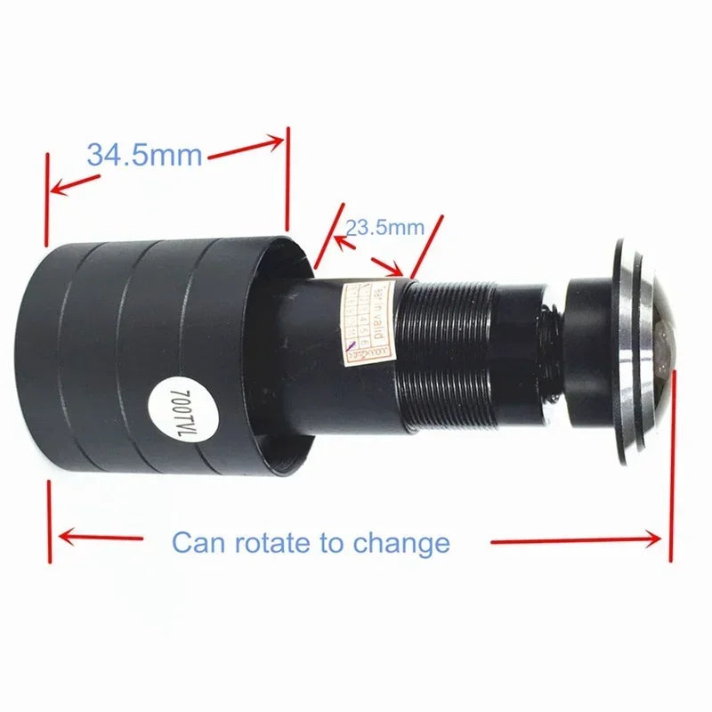 Ahd HD Coaxial Ultra Wide Angle 1080p Analog Color Peephole Wired Cat Eye Surveillance Door Eye Camera Qme
