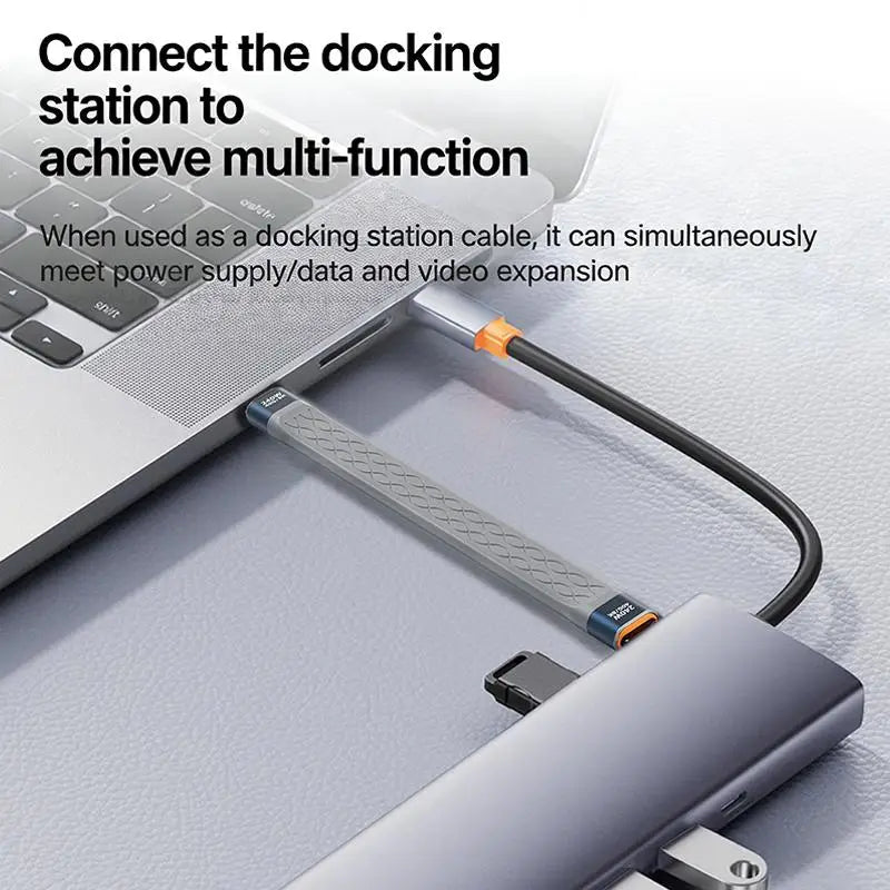 Multifunctional PD240W USB 4 40Gbps FPC Data Cable Type-c Portable Qme