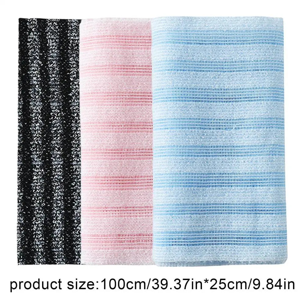 Bath Towels Large 3 100x25cm Double-sided Washcloths Bathroom Back Qme 3pcs CN