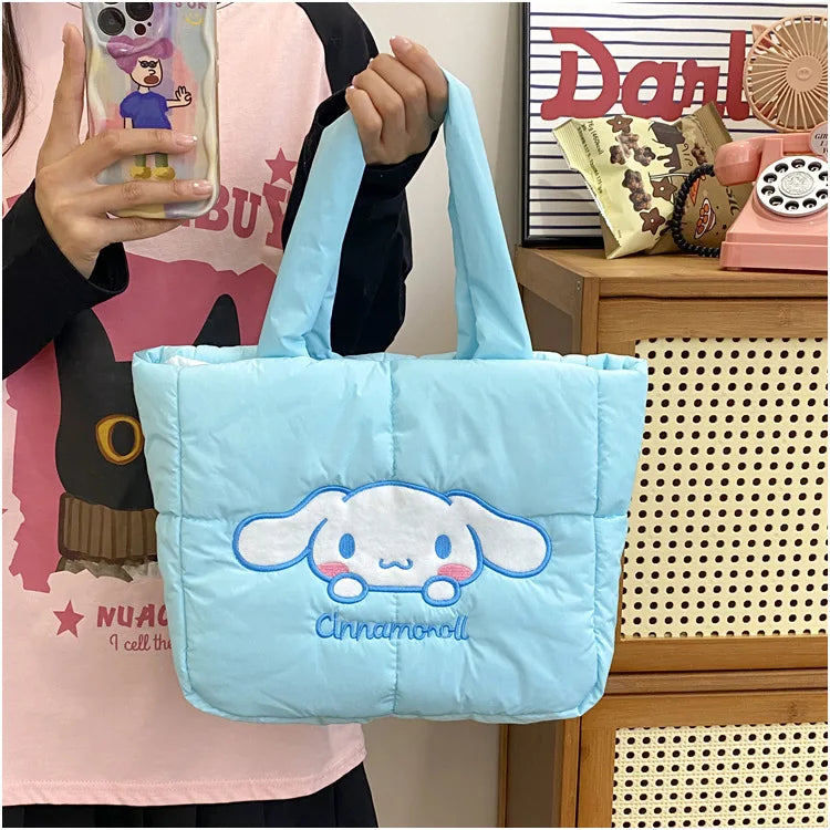 Cute Cartoon Plush Bag Handbag Single Shoulder Crossbody Soft Stuffed Qme