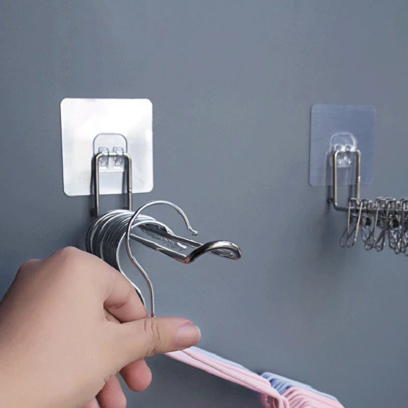Rack Windproof Anti-slip Organizer Versatile Wall-mounted Hanger Qme