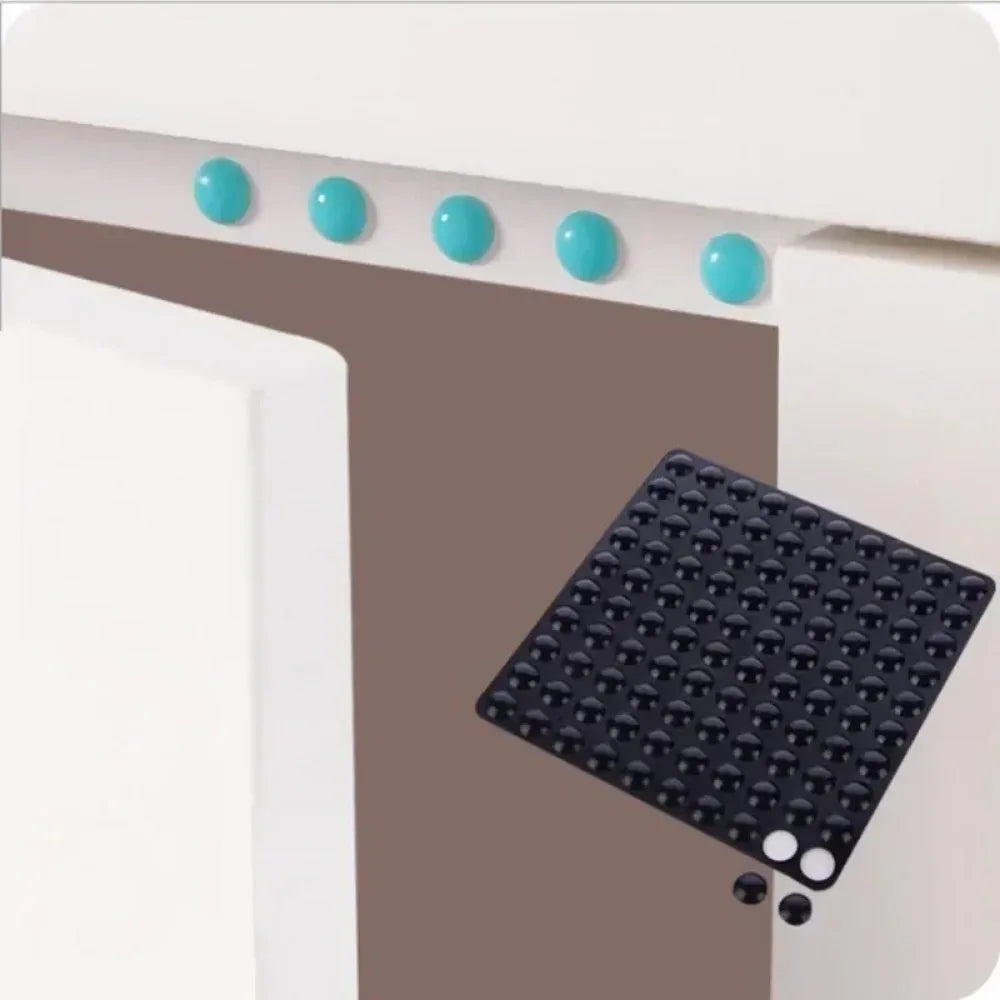 500-100PCS Silicone Shock Absorber Pad Transparent Self Adhesive Door Rear Cabinet Door Anti Collision Furniture Buffer Pad Qme