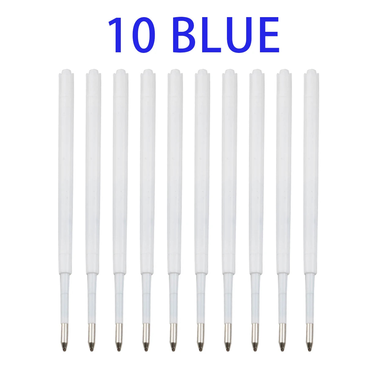 10-20pcs 0.7MM Ballpoint Pen Plastic G2 Refills Blue/Black Ink for Pens Writting Parts Office Stationery Qme 10 blue